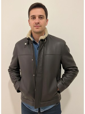 Paolo Framinco PF-037 Kuzu Derisi Bej/brown Kürk Deri Ceket