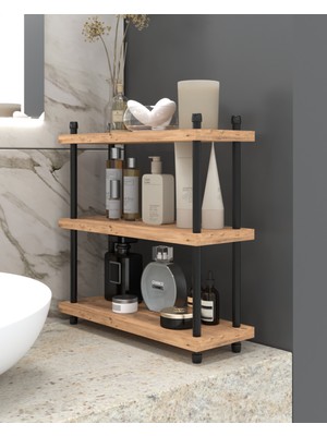 UltraMint Çok Amaçlı Inci Makyaj ve Banyo Düzenleyici Raf Ünitesi 40 cm