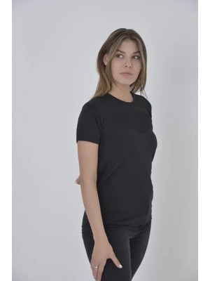 Serac Collection Gögüs Fileli Slim Fit T-Shirt - Siyah