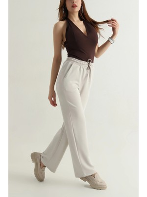 DESIGN AND ME Bayan Modal Beli Lastikli Pantolon