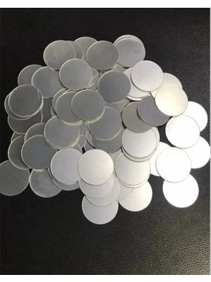 HEDIYE0024 Pleksi Dekor Süs Yuvarlak Ayna Gümüş 50X Adet Pleksi Dekoratif 5*5cm