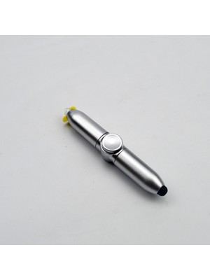 Fiviont 4’ü 1 Arada LED Işıklı Stres Çarklı Stylus Tükenmez Kalem – Telefon Uyumlu, Döner Mekanizma, Mini Çok Fonksiyonlu Kalem