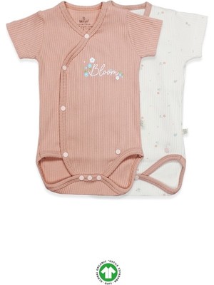 NW NessiWorld Bloom Rose 2'li Yarım Kol Badi 17119 Ekru Gül Kurusu