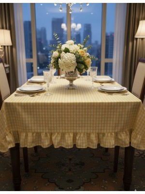 Fırfırlı Pötikare Masa Örtüsü