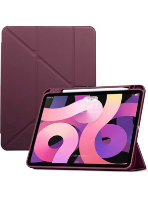 MobaxAksesuar Apple iPad Air 4/5. Nesil 10.9 Kılıf Kalem Şarj Bölmeli Case (10.nesil Değildir)