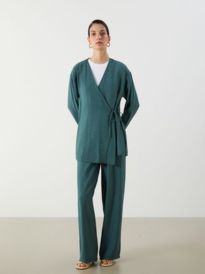 Lc Waikiki Yeni Sezon Beli Lastikli Geniş Paça Kadın Pantolon