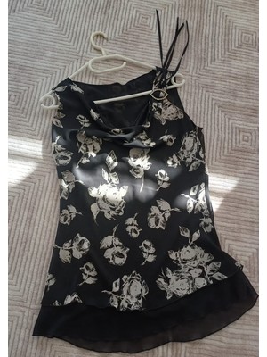 Fidan Bayan Askılı Şifon Tunik