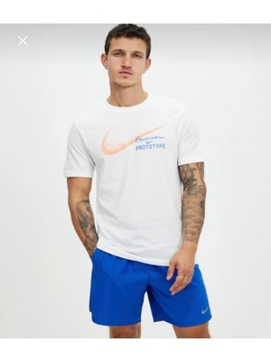 Nike Dri-Fıt Founders Running Short-Sleeve Beyaz Erkek T-Shirt HM8291-100