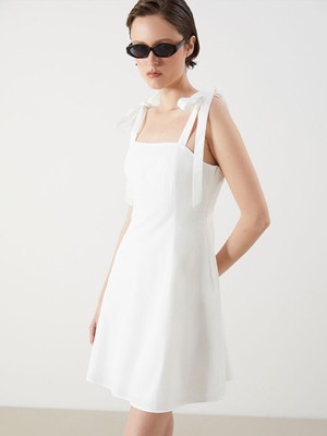 Lc Waikiki Yeni Sezon Kare Yaka Mini Elbise