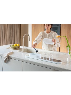 UltraMint Lavabo Tezgah Düzenleyici ve Kurutma Tepsisi, Şık ve Pratik Kullanım