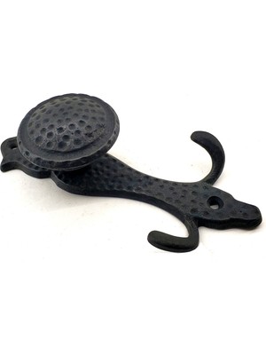 EkoAlışverişDünyam Antika Tarz Dekoratif Pirinç Portmanto Askı - 150X72 Mm, Oksit