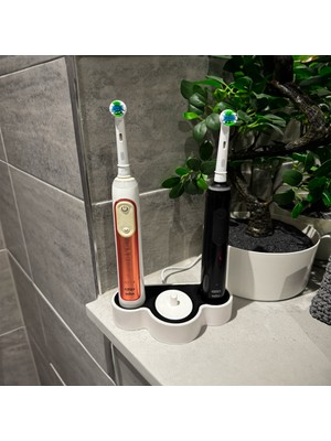 UltraMint Şarjlı Diş Fırçası Standı ve Yedek Başlık Tutucu Organizer