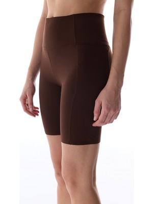 Penti Kahverengi Merrow Cep Detaylı Biker Tayt