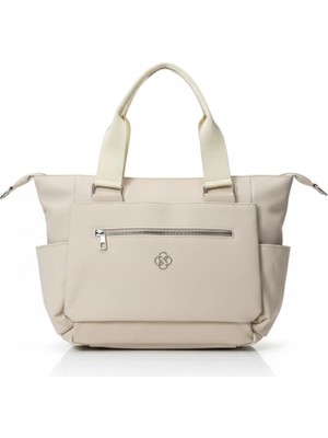 Jaseco Çok Bölmeli Kanvas Detaylı Anne-Bebek & Günlük Çanta