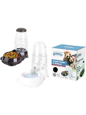 Braventa Collection Hazneli Kedi Köpek Mama-Su Kabı Takım 2,6 Lt