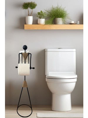 UltraMint Şık ve Kullanışlı Dekoratif Tuvalet Kağıdı Askısı, Modern Tasarım Detaylarıyla