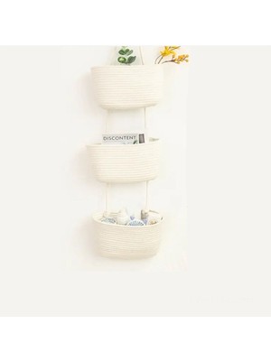 UltraMint 3’lü Askılı Banyo ve Çocuk Odası Düzenleyici Sepet Seti