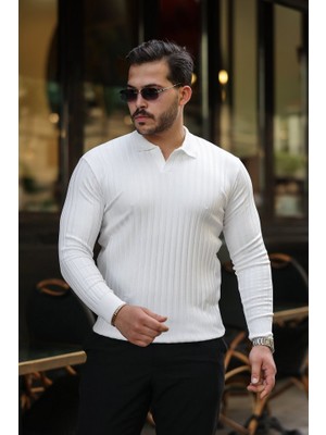 Başak Collection Erkek Kalın Fitilli Uzun Kollu Triko