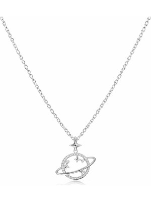 BG Jewellery Gezegen 925 Ayar Gümüş Kolye