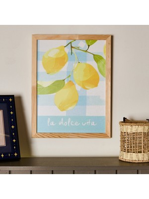 Matmel Deco Lime Cello Duvar Panosu - Açık Mavi / Sarı - 30X40 cm