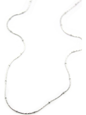 Royaleks Boncuklu Zincir Kolye - Gümüş