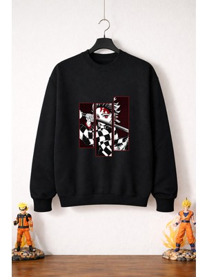 Petite Pati Demon Slayer Tanjiro Sweatshirt (3 Iplik %100 Pamuk)