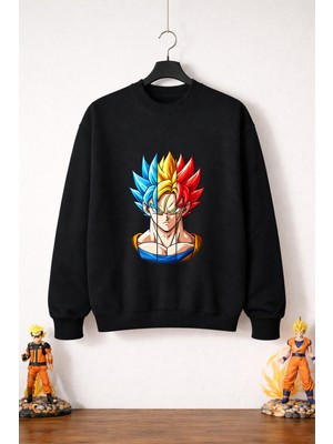 Petite Pati Dragon Ball Goku 1  Sweatshirt (3 Iplik %100 Pamuk)