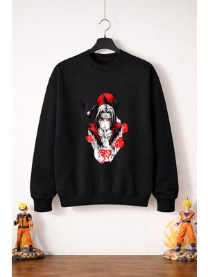Petite Pati Naruto Itachi  Sweatshirt (3 Iplik %100 Pamuk)