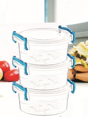 EkoAlışverişDünyam Sweet Yuvarlak Saklama Kabı 3'LÜ-ÇNK2320 (1124)