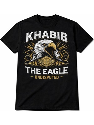 Texrium Khabib The Eagle Kartal Baskılı Rahat Kesim %100 Pamuk Unisex T-Shirt