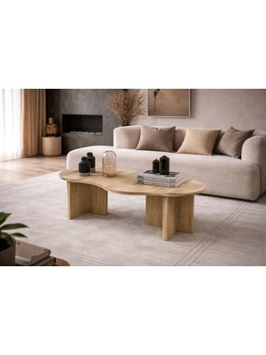 VM VERTEX MOBİLYA Messina Safir Meşe Orta Sehpa