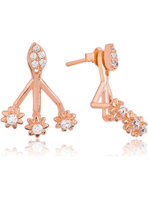 EkoAlışverişDünyam 925 Ayar Gümüş Sihirli Çiçek Küpe EA1160136 (1124)