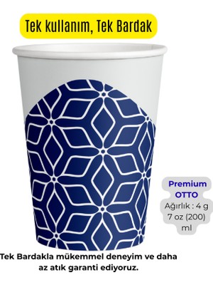 100 Adet 7 Oz Karton Bardak 200 ml - Cup İstanbul - Sızdırmaz Kağıt Bardak