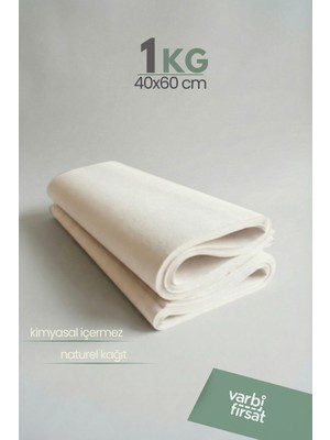 VarBiFırsat 1 kg 40X60 Tabak - Bardak Sarma Taşıma Taşınma Paketleme Kağıdı Hediye Paketi