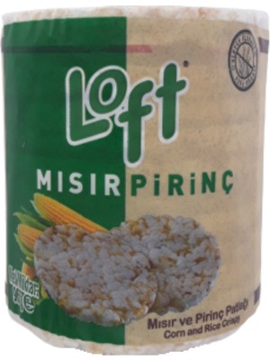 LOFT Mısır ve Pirinç Patlağı 96 g x 6 Paket  (Glütensiz & Vegan)