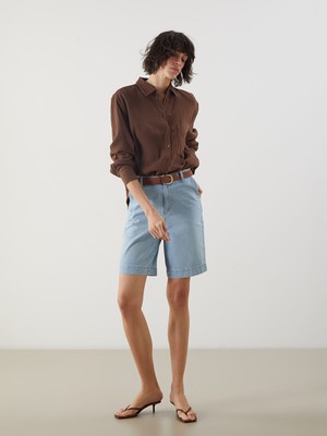 Lc Waikiki Yeni Sezon Bermuda Fit Kadın Jean Şort