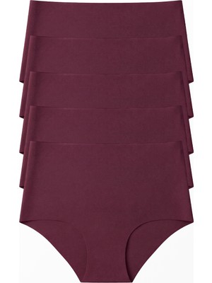 Stoykis 5 Adet Lazer Kesim Dikişsiz Yüksek Bel Kadın Külot Seti - Ekstra Esnek ve Iz Yapmaz