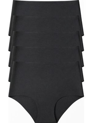 Stoykis 5 Adet Lazer Kesim Dikişsiz Yüksek Bel Kadın Külot Seti - Ekstra Esnek ve Iz Yapmaz