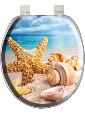 UltraMint Yumuşak Süngerli Desenli Lüks Klozet Kapağı Ekstra Kalın Konforu