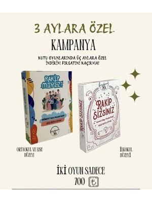 Üç Aylara Özel Ikili Oyun Kampanyası
