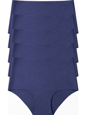 Stoykis 5 Adet Lazer Kesim Dikişsiz Yüksek Bel Kadın Külot Seti - Ekstra Esnek ve Iz Yapmaz