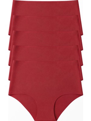 Stoykis 5 Adet Lazer Kesim Dikişsiz Yüksek Bel Kadın Külot Seti - Ekstra Esnek ve Iz Yapmaz