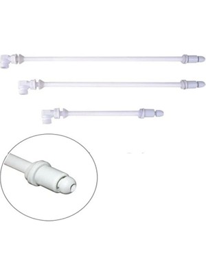 Karpa Taharet Çubuğu, Kısa, Sivri Uç, Pvc, Beyaz Plastik Uç