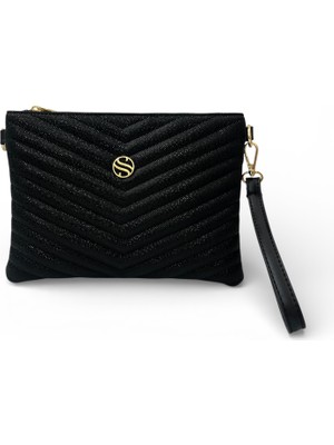 Sanmorris Kadın Suni Deri Ayarlanabilir Çapraz ve El Askılı Portföy, Clutch Çanta