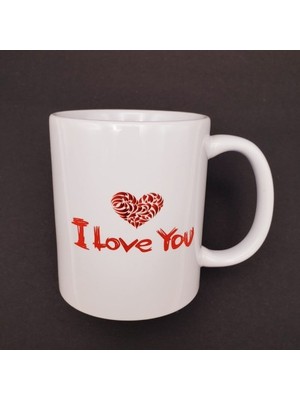 Fırsatkolik I Love You Baskılı Bardak