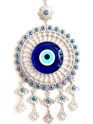 Fırsatkolik Yuvarlak Nikel Zamak Kaplamalı Nazar Boncuğu Duvar Süsü