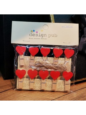 Fırsatkolik Kalpli Dekoratif Mandal