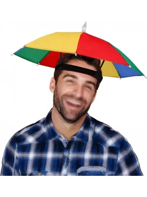 Fırsatkolik Gökkuşağı Kafa Şemsiyesi