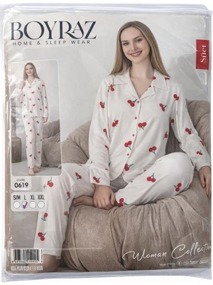 Boyraz Kadın Pijama Takımı Süet