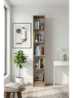 Yeti Mobilya Kuta FLAT30 Kitaplık Kütüphane Çok Amaçlı Dolap